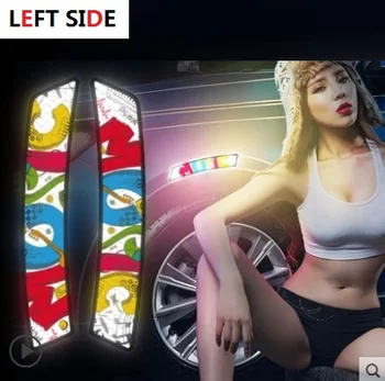 

LEFT SIDE Reflective Stickers Scratches Creative Personality Car Stickers Luminous Stickers Without Extinguishing Side Lights