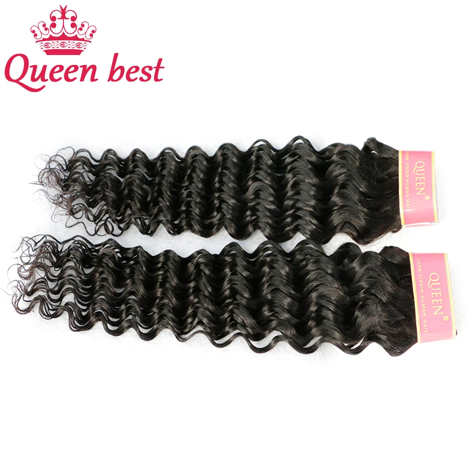 

Unprocessed 7A European Virgin Hair Deep Wave Queen Hair Human Hair Weave European Deep Wave European Hair Extension 2Pcs/lot