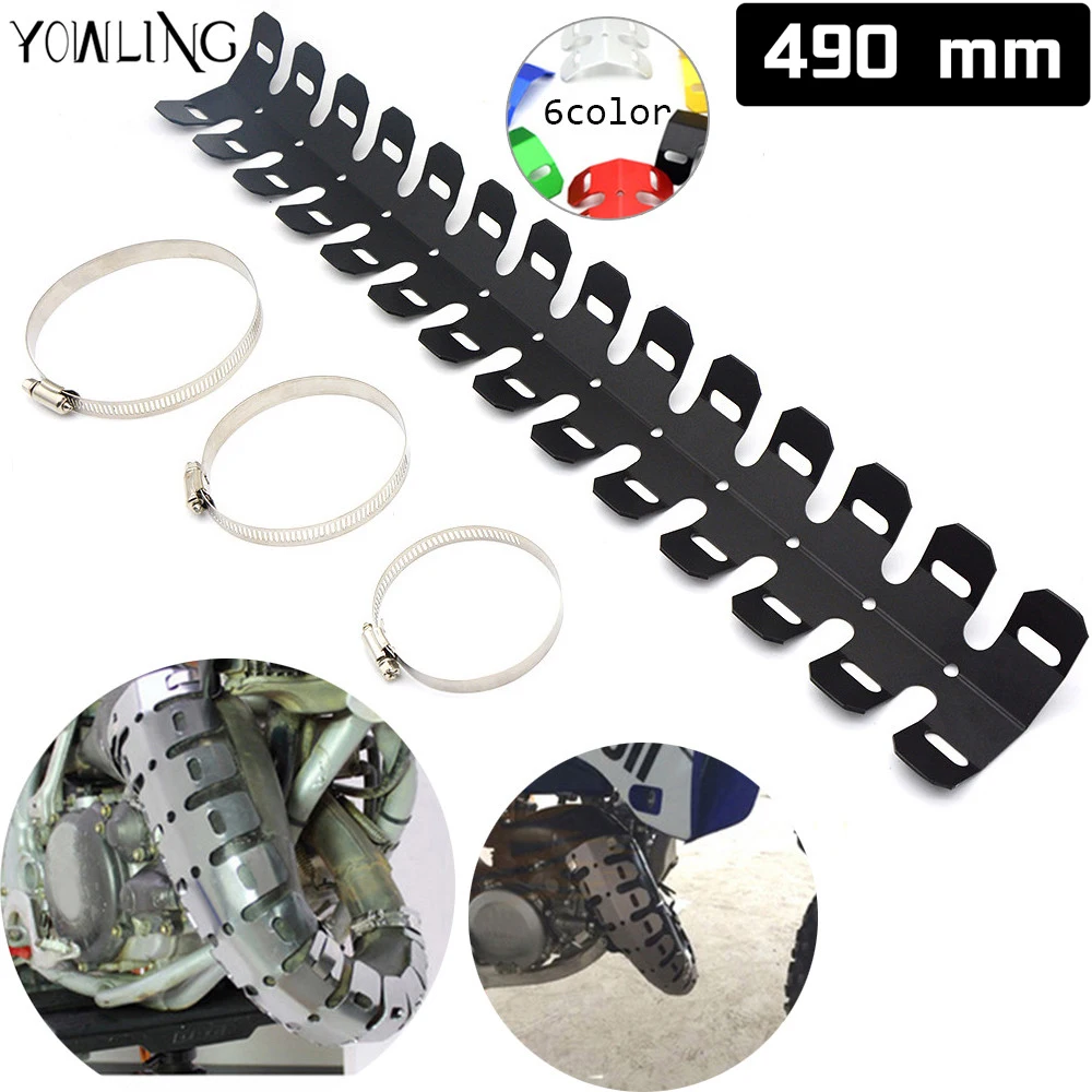 new Universal Motorcycle Exhaust Muffler Pipe Heat Shield Guard Cover For Kawasaki Yamah Honda SUZUKI DUCATi Harle-Davidson | Автомобили и