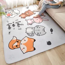 Мягкий мультфильм ковер для детской комнаты фланелевый коврик коврики для дома и ковры для дома гостиной дети ползают напольный коврик для спальни Tapis