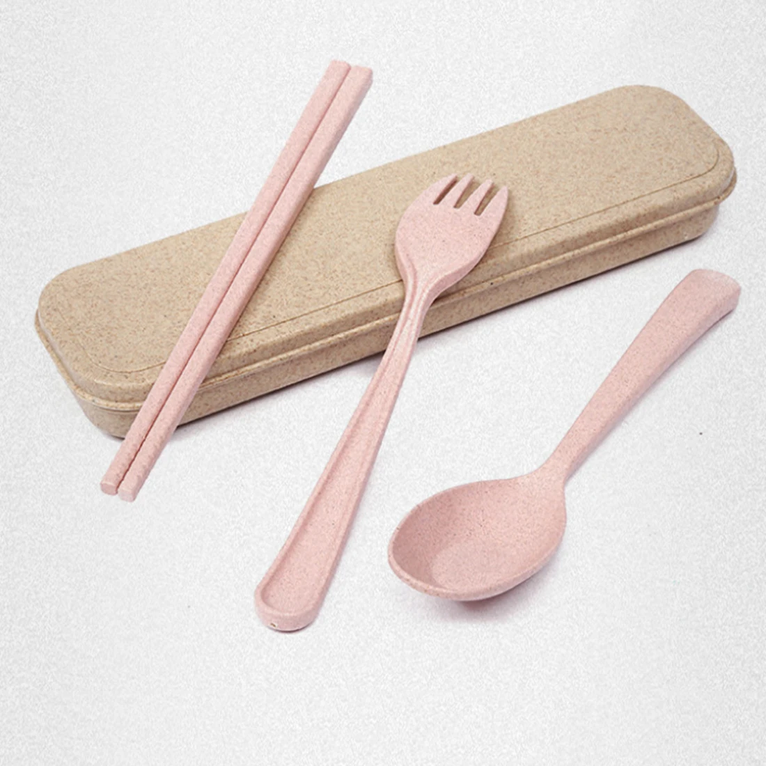 iTECHOR 3Pcs Environmental Portable Plastic Tableware Cutlery Set Fork