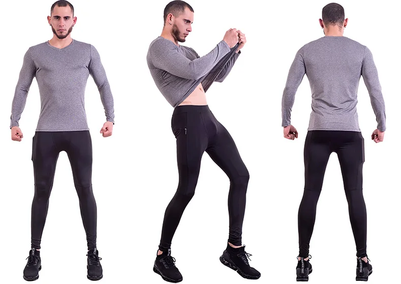 MMA Kit rashguard Male Man Compression Sports Suit Quick drying Perspiration Fitness Training Sportswear Jogging Running Clothes (8)