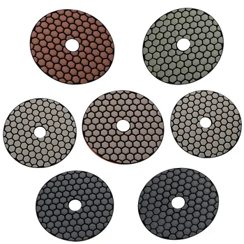 

4" Dry Grinding Plate 30-3000 Grits Diamond Grinding Wheel For Marble Ceramics Glass Polishing Abrasive Tools 1