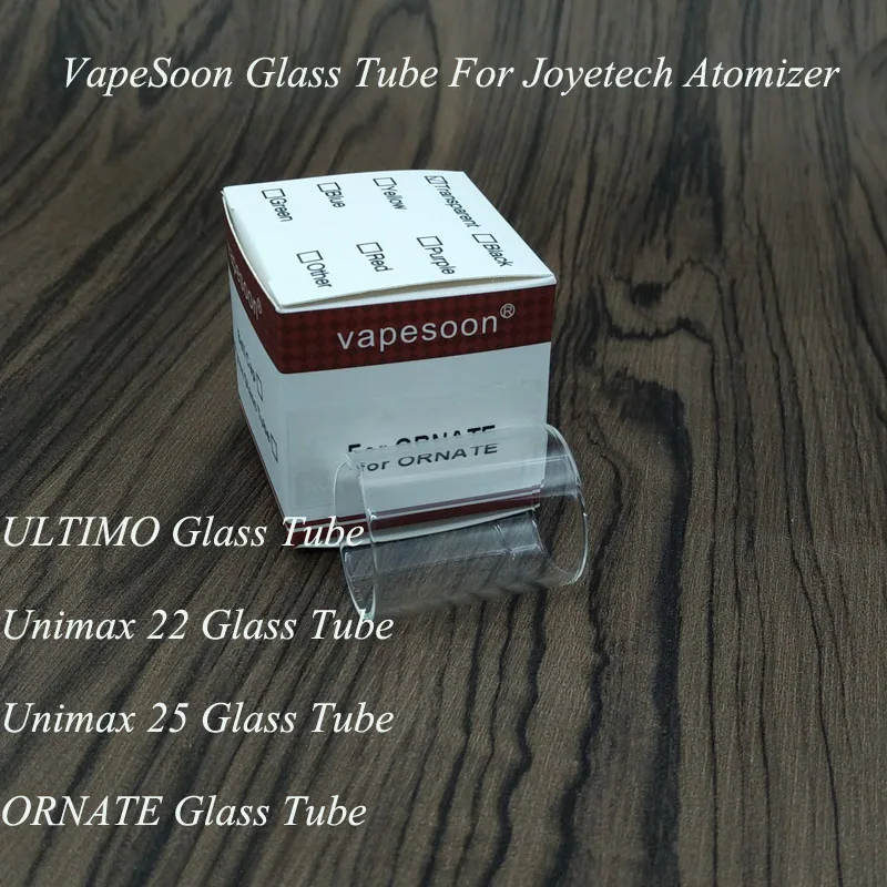 

VapeSoon Replacement Glass Tube For Joyetech Ultimo 4ml Unimax 22 Unimax 25 ORNATE 6ML Tank Clear Glass Tube
