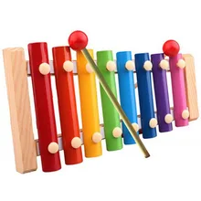 M-WS Детские музыкальные игрушки xylophone wise Development Деревянный инструмент развивающий детский чувствительный к цветам звук GYH