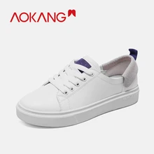 AOKANG 2019 New Arrival Women Casual Shoes Soft Comfortable Flat Shoes for Girl sneakers Summer shoes woman lace up flats AOKANG 2019 New Arrival Women Casual Shoes Soft Comfortable Flat Shoes for Girl sneakers Summer shoes woman lace up flats