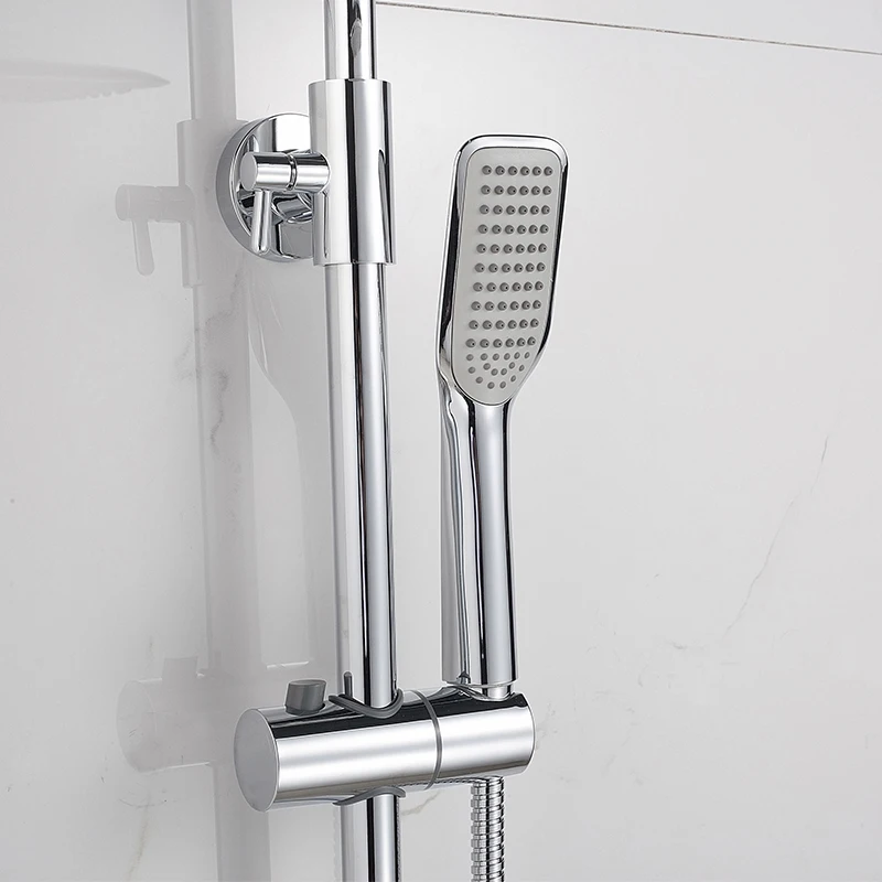 NANW Bathroom Washroom Shower System Round ABS Shower Head Quiet