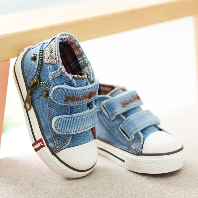 

Shenxuanny New Spring Canvas Children Shoes Boys Sneakers Brand Kids Shoes for Girls Jeans Denim Flat Boots Baby Toddler Shoes