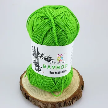 

250g/Lot Silk Bamboo Cotton Thick Threads Crochet Yarn For Hand Knitting Children's Summer Dresses Cheap Hand Knitting YARN