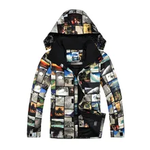 Marca chaqueta de esquí chaqueta de snowboard gsou snow hombres del deporte de invierno 2016 cálido de esquí de ropa de esquí de montaña jacke herren esqui