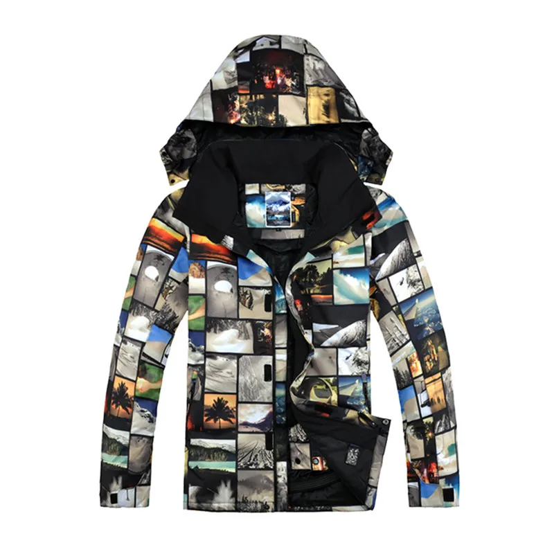 Marca gsou nieve chaqueta de esquí hombres chaqueta de snowboard deporte de invierno 2016 caliente montaña esquí ropa jacke esquí Herren esqui