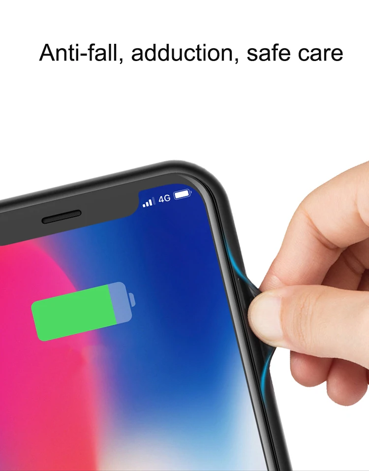 Rock Power Bank зарядное устройство чехол для Apple Iphone 6 6s 7 8 задняя крышка с зажимом