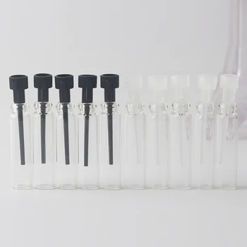 

1ML 1CC mini Glass Perfume Vials, 1ml Glass Bottle, Parfum Sample Vial, Tester Perfume Tube Bottle with Drop Rod 5Pcs
