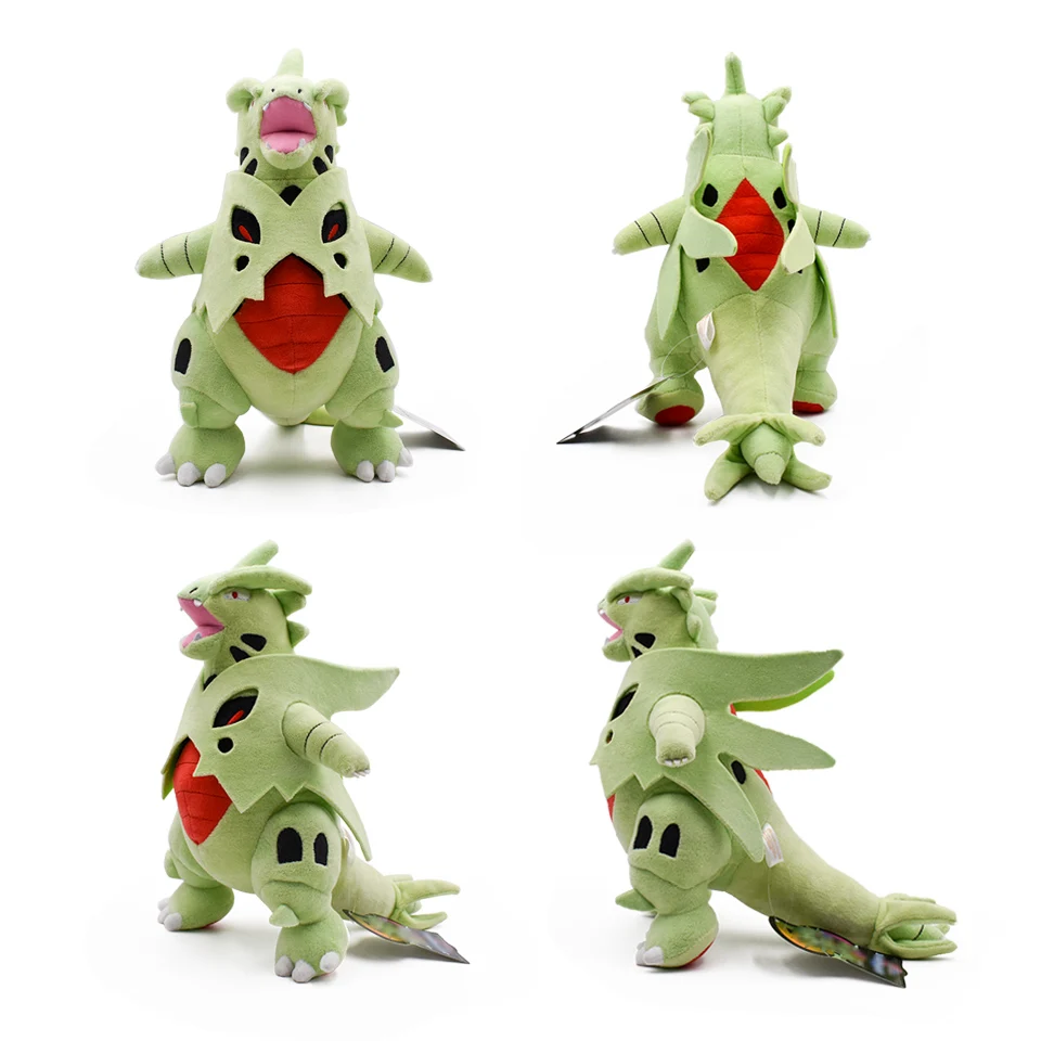 17-35 см 7-14 ''Larvitar Tyranitar Мега Милая аниме плюшевая игрушка мягкая pp чучело из хлопка Кукла рождественские подарки для детей