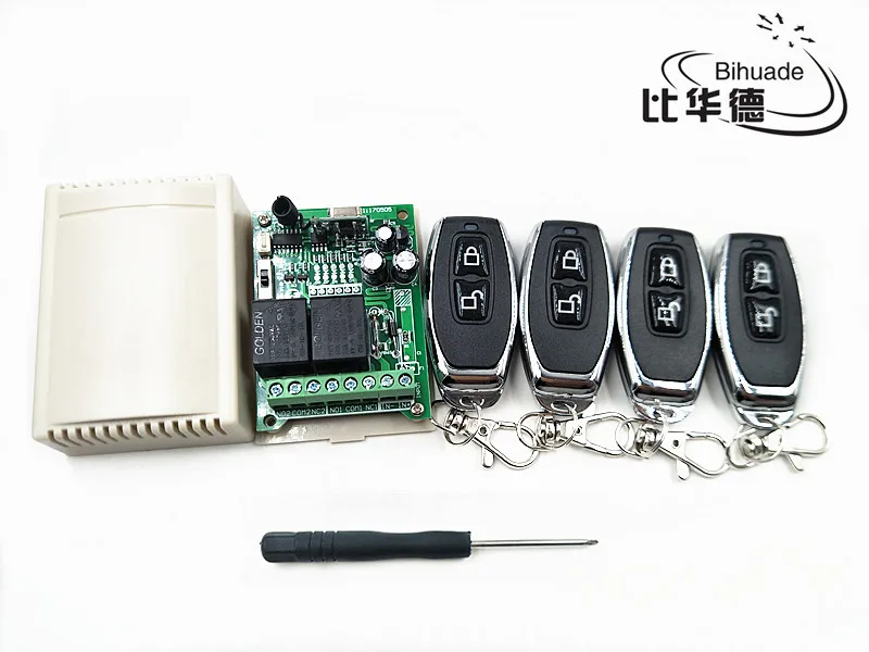 

learning code 433Mhz Universal Wireless Remote Control Switch DC12V 2CH relay Receiver Module and 433Mhz Remote Controls 1527