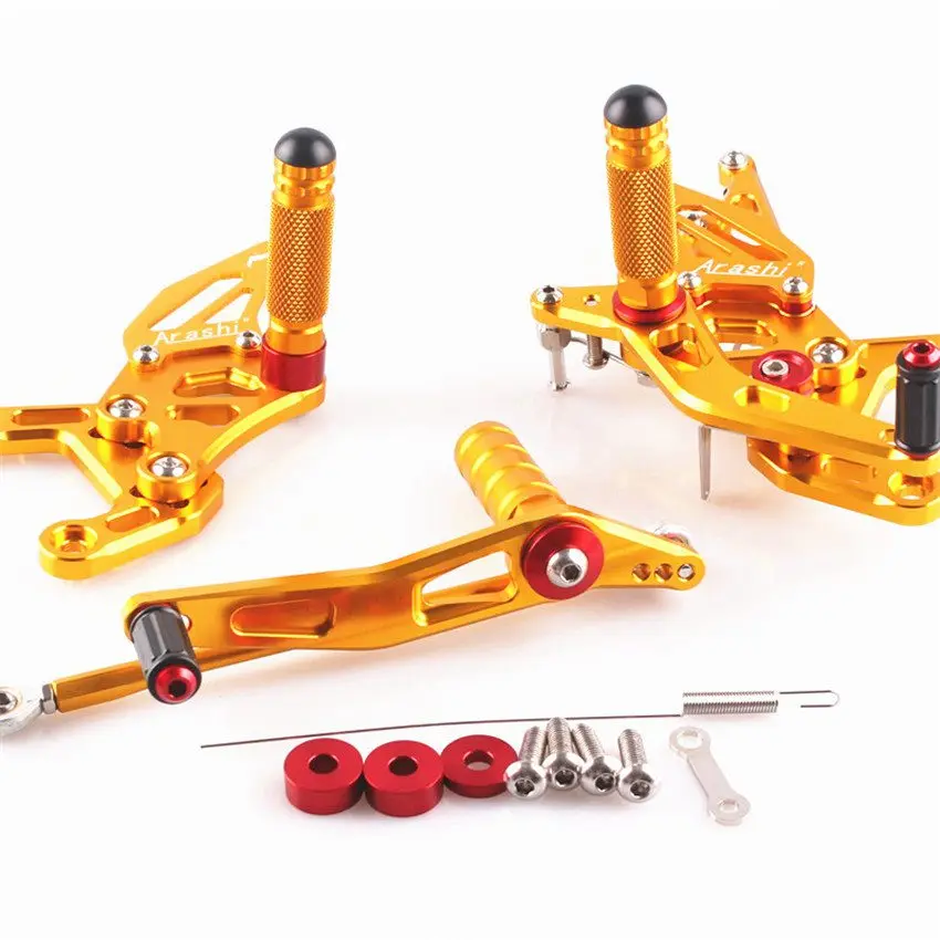 

For Yamaha YZF R1 2009 2010 2011 YZF-R1 Motorcycle CNC Adjustable Rearset Foot Pegs Gold