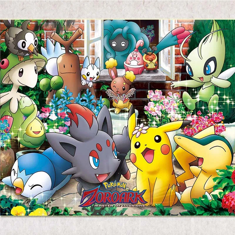 

Pokemon Diamond Painting Full Square Cartoon Diamond Dots Crystal Anime Pikachu Wall Art Diamond Embroidery Gift Kids Paint Toy
