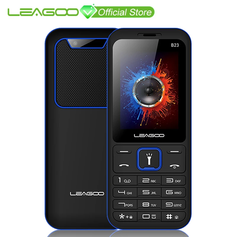 

LEAGOO B23 Feature Mobile Phone Senior Kids Mini Phone Russian Keypad 2G GSM Push Button Key Cellphone