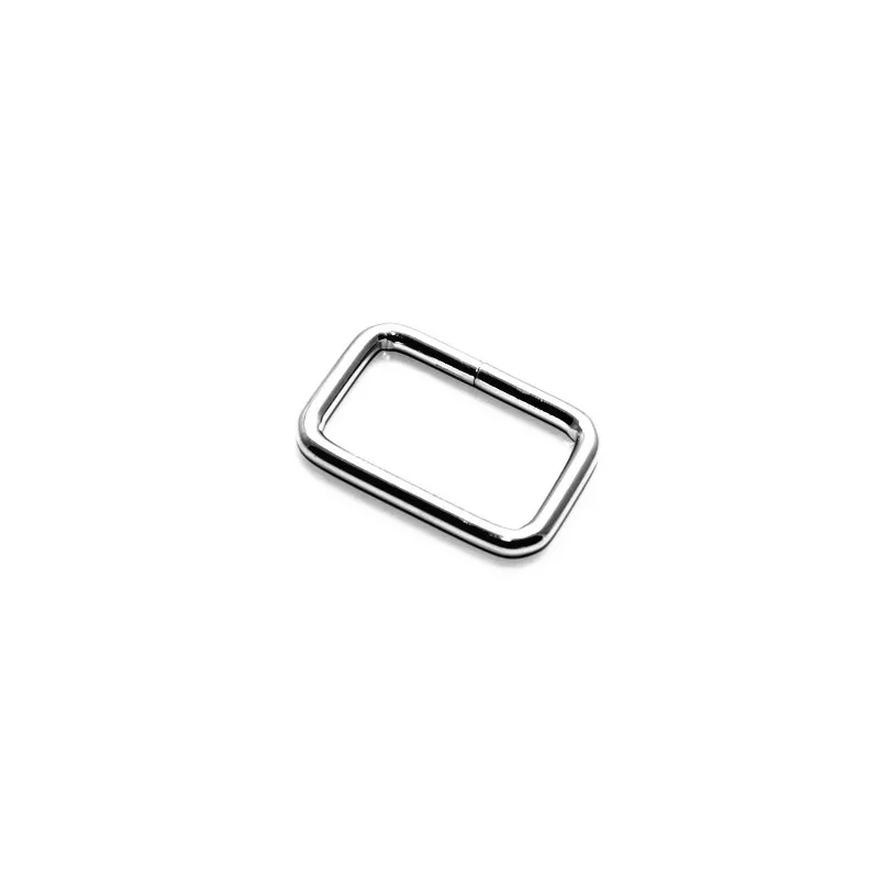 

10pcs 1"(25mm) Non Welded Rectangle Dee Rings Nickel Plated D-Ring Webbing (Thickness 4mm)