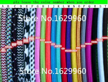 

10 meters Red color 2 core 0.75mm2 Textile Electrical Wire Vintage Lamp Cord Braided Wire FREE shipping