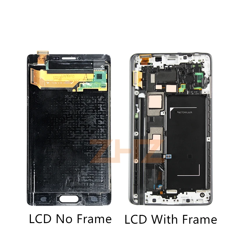 Сменный сенсорный ЖК экран AMOLED для SAMSUNG Galaxy Note 4 Edge N915 N915FD N915F|Экраны мобильных