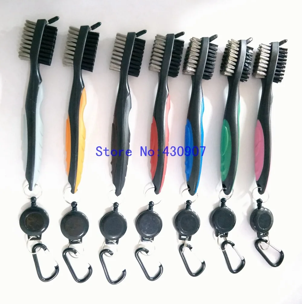 

Golf Club Brush Golf Groove Cleaning Brush 2 Sided Golf Putter Wedge Ball Groove Cleaner Kit Cleaning Tool Gof Accessories