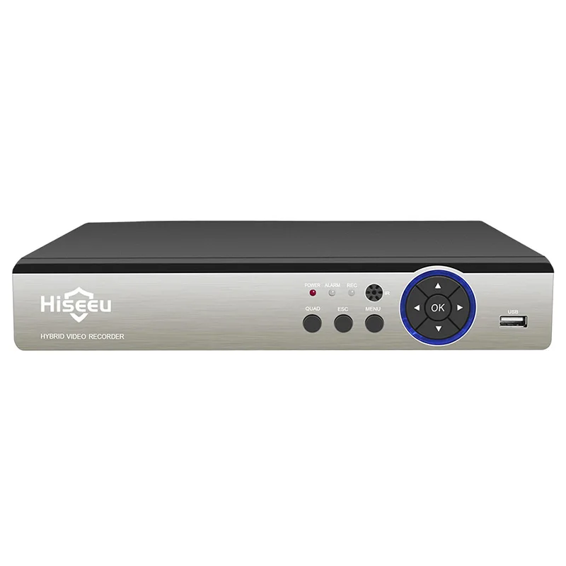 Hiseeu 4CH 960P 8CH 1080P 5 в 1 DVR видеорегистратор для AHD аналоговая камера IP камера P2P Cctv система DVR H.264 VGA HDMI