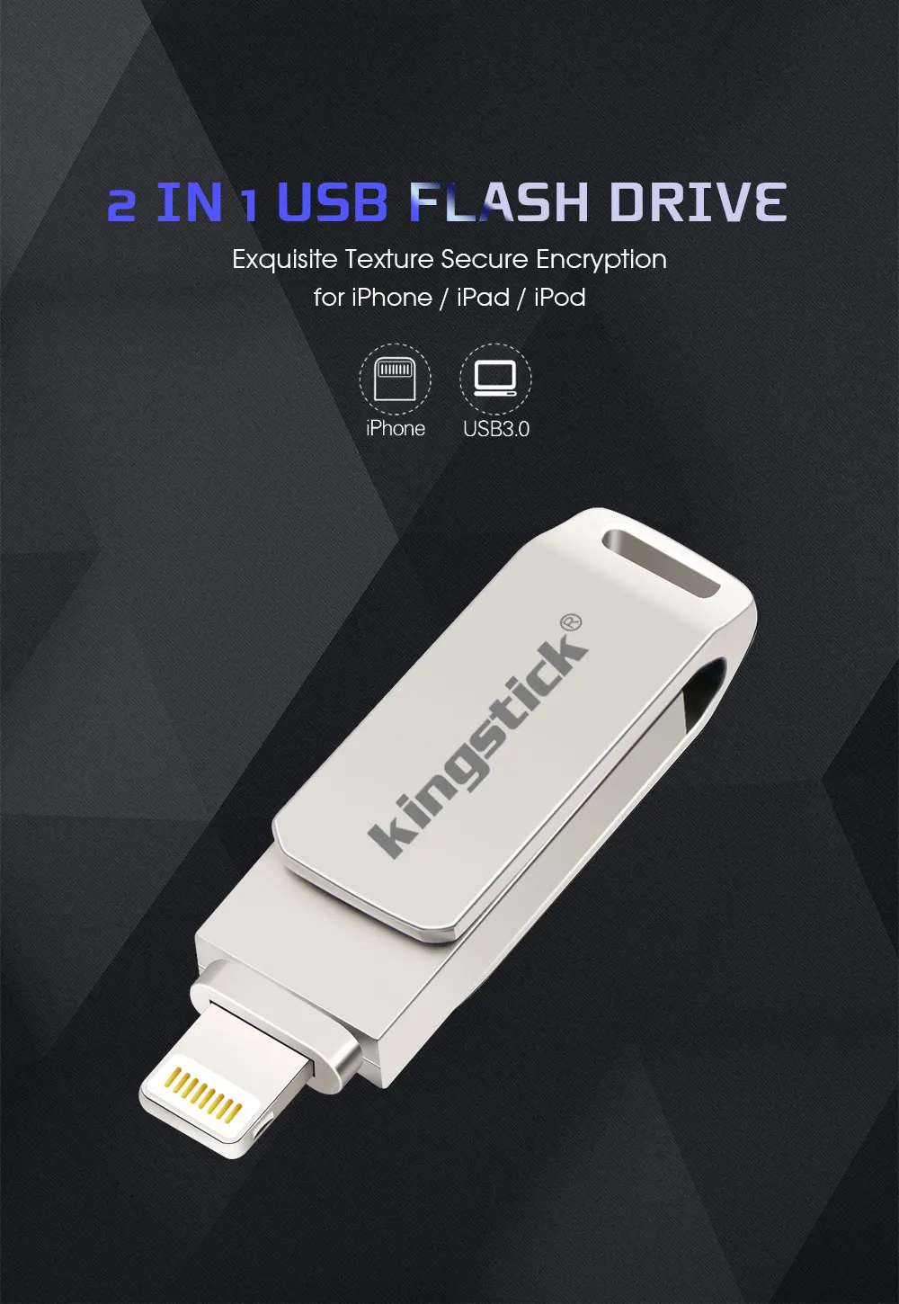 Usb флэш-накопитель для iPhone 6 Plus/6s/6 Plus/7/7 Plus/8/X Usb/Otg Usb флэш накопитель/Lightning 2 в 1 флеш-накопитель для iOS внешнее запоминающее устройство