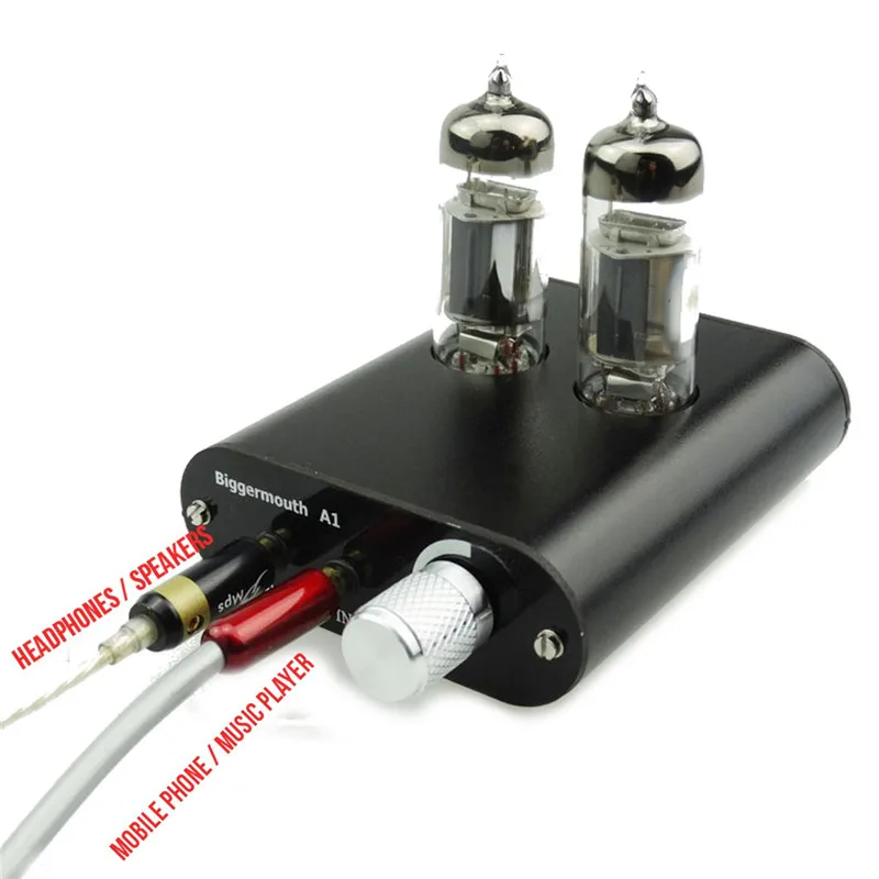 LEORY A1 Upgraded HIFI Headphone Amplifier 6J5 Class A 47 Headphone Amp OPA2604 DIY Professional Amplifier
