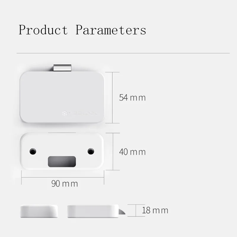 Gadgetoo Yeelock Smart Drawer Cabinet Lock Keyless Bluetooth App Unlock Anti-Theft Child Safety File Security