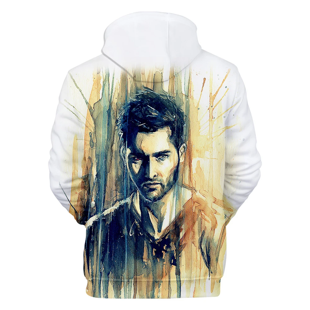 Fashion Teen Wolf Hoodies Derekhale 3D Print Sweatshirts Teen Wolf Men/Women Black Unisex Tops 4XL