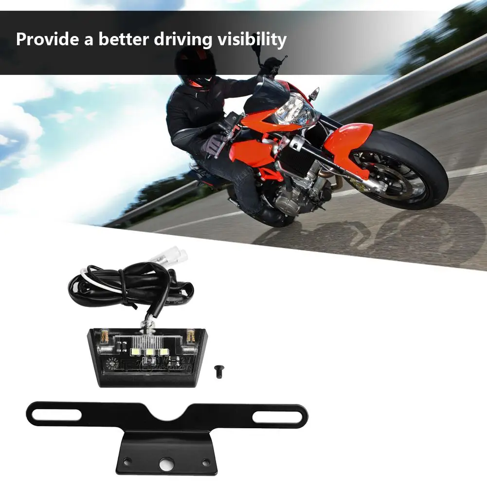 Универсальный мото rcycle номерной знак лампа с кронштейном moto cicleta accesorios moto rcycle части moto rcycle номерной знак