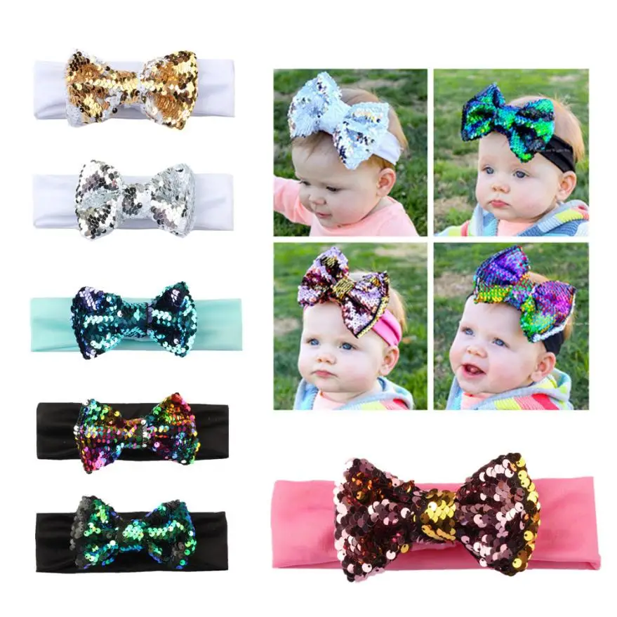 Милые аксессуары для малышей Повязка на голову с бабочками маленьких девочек
