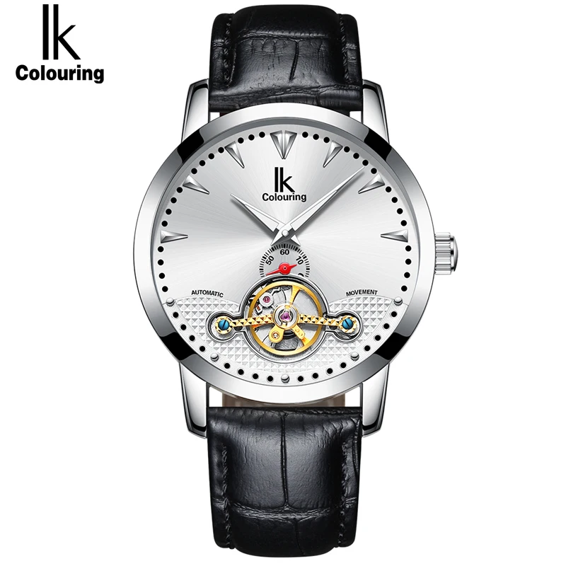 IK Self-Wind Automatic Mechanical Men Watches Leather Stainless Steel Strap Luxury Brand Men's Mechanical Watch IK Self-Wind Automatic Mechanical Men Watches Leather Stainless Steel Strap Luxury Brand Men's Mechanical Watch