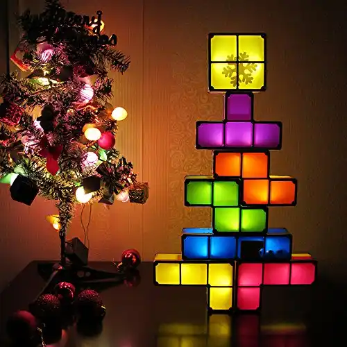 Led Tetris Stackable Night Light 3d Puzzles Novelty Light 7 Colors