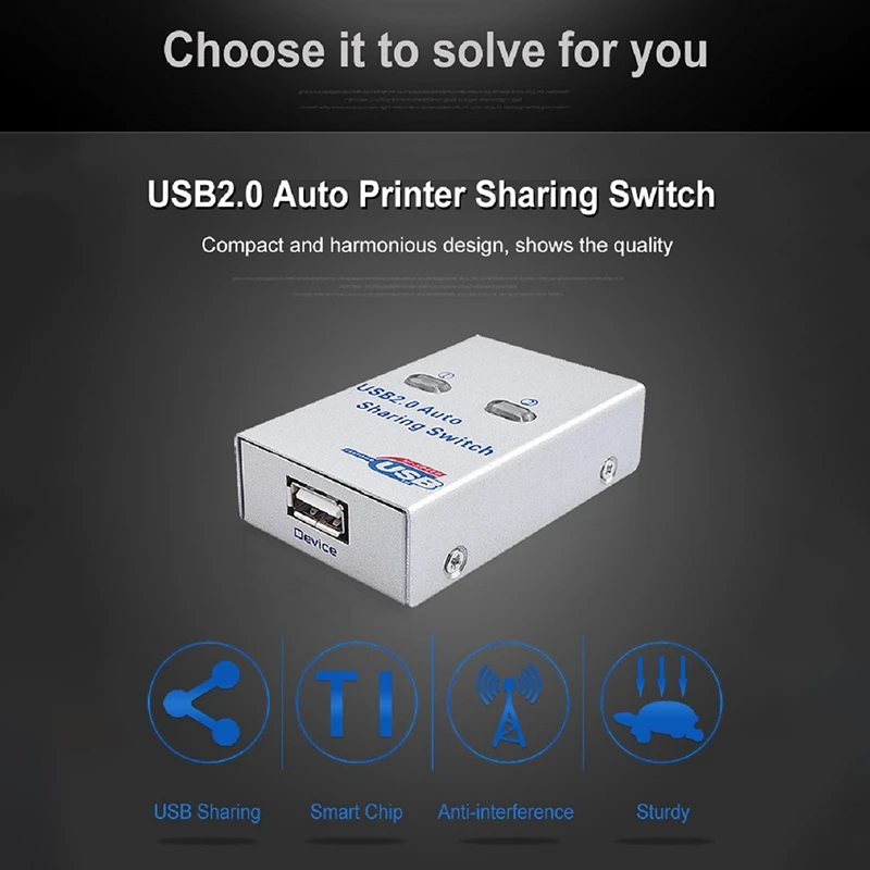 PPYY NEW Usb2.0 разделяющее устройство для принтера Автоматический Обмен