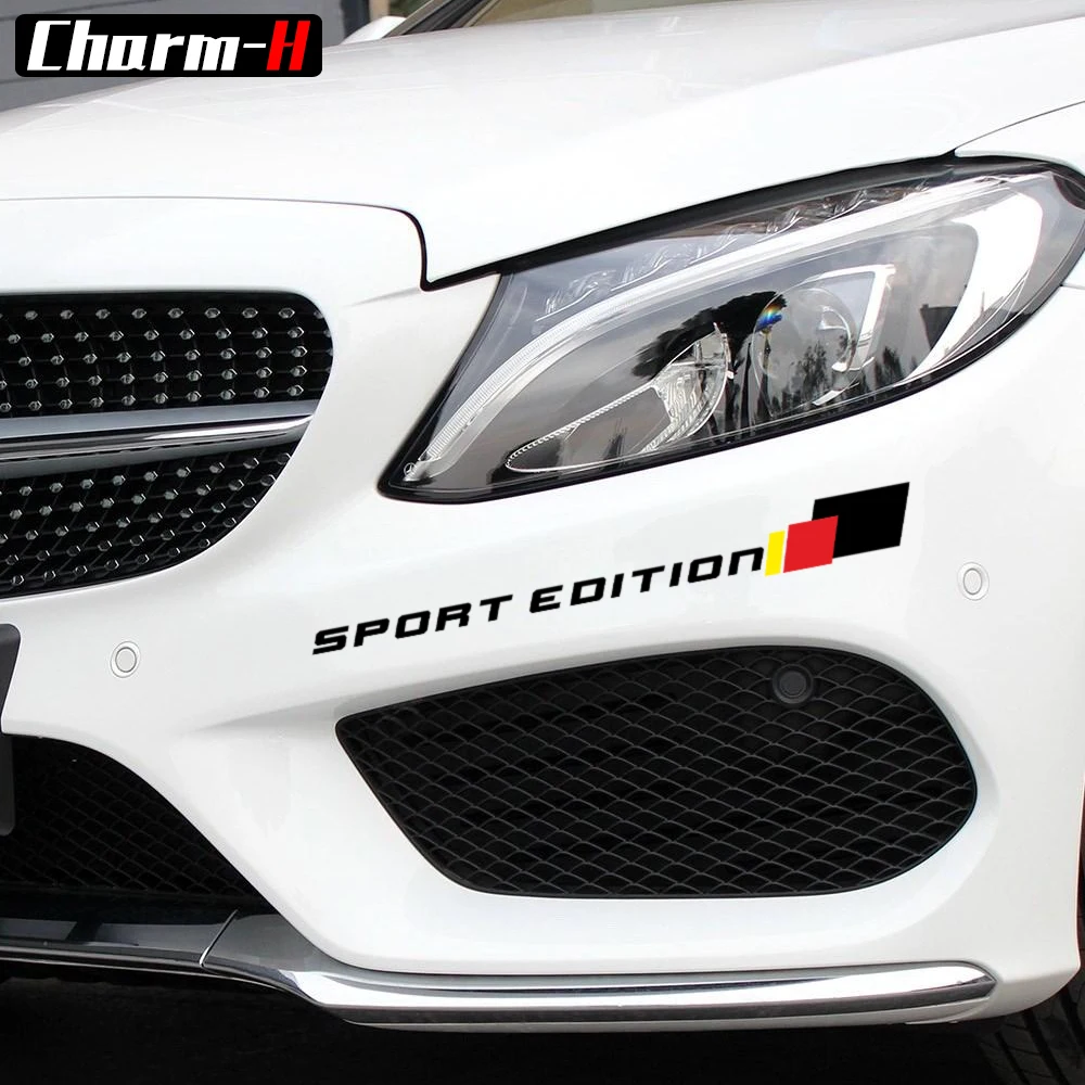 Наклейка на передний бампер для Mercedes Benz A C E CLA GLA GLC Class A45 W204 W205 W212 W213 C63 W176 GLA45 W117 X117