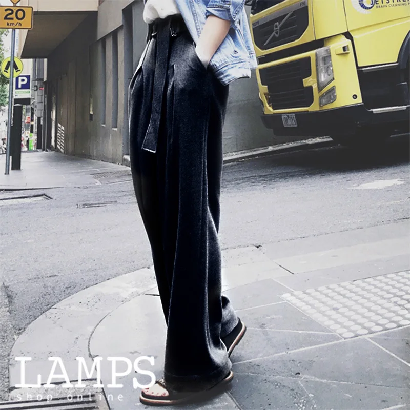 Online 2019 mode hosen neue breite lege Casual sommer gerade Hosen Frauen Lose Hosen weibliche