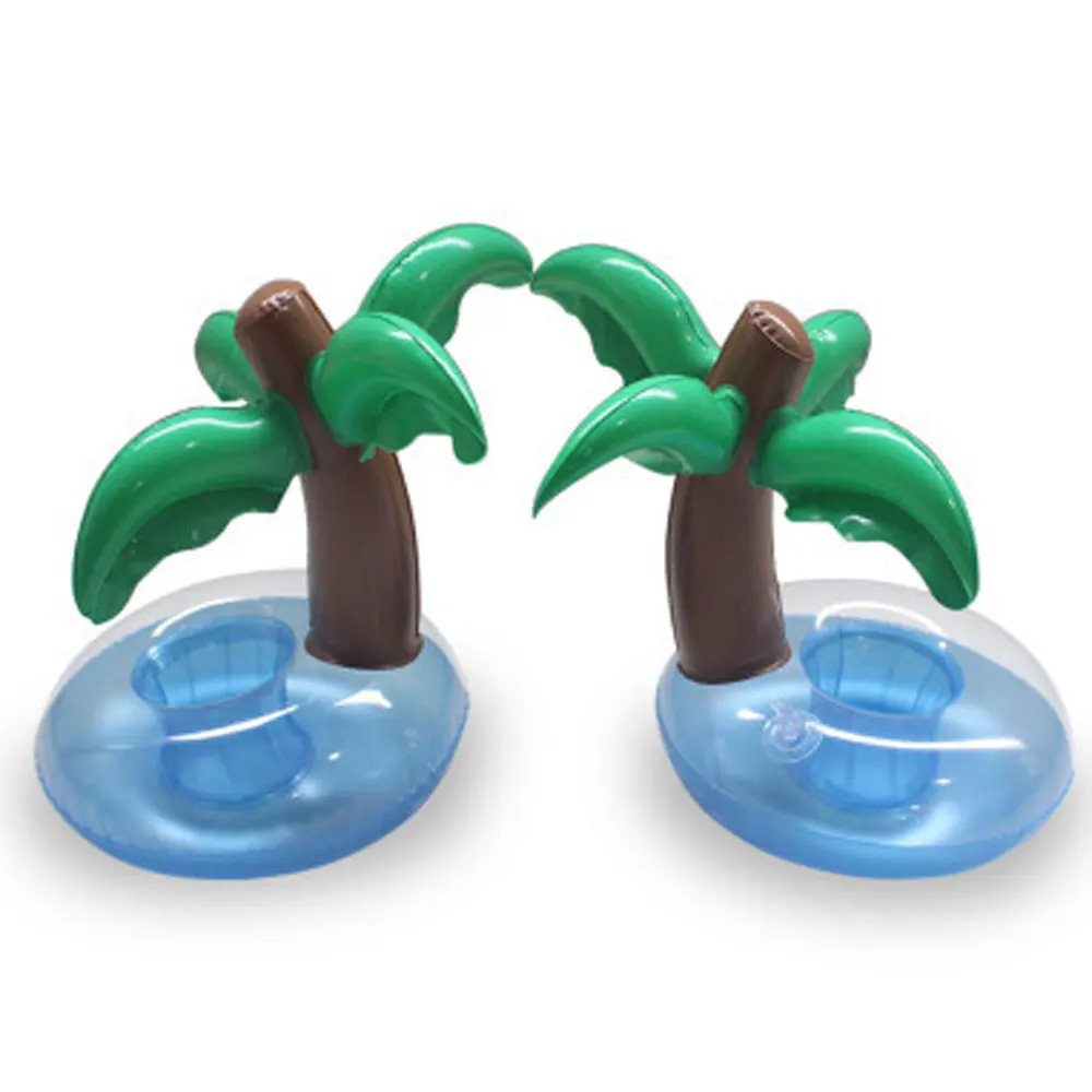 

Rowsfire Inflatable Pool Float Luau Palm Tree Drink Bottle Holder Cell Phone Swimming Pool Accessories Bathing Baby Toys Set