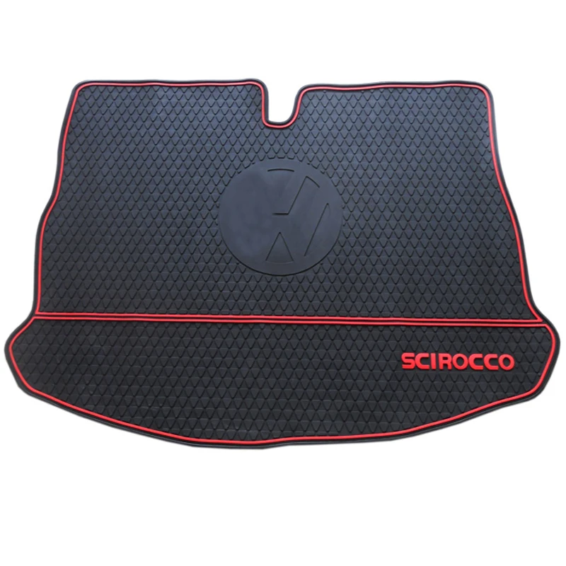 green rubber car trunk mats for VolkswagenScirocco after the warehouse