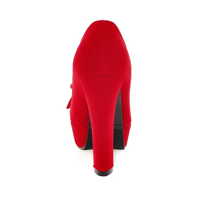 SARAIRIS/фирменный дизайн; пикантные вечерние женские туфли с милым бантом; большие размеры 43; туфли-лодочки для ночного клуба на платформе и высоком каблуке; весенняя обувь
