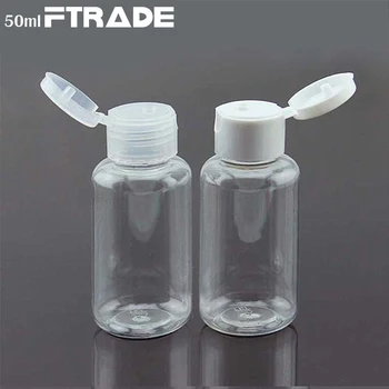 

50pcs/lot 75ml DIY pet plastic bottle, Transparent Pet bottle with flip top cap, 75cc amber cream bottle