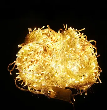 

100M 600 LEDs 220V led string light waterproof Outdoor Multicolor Christmas Holiday Wedding Party Fairy Garland Decor Lights