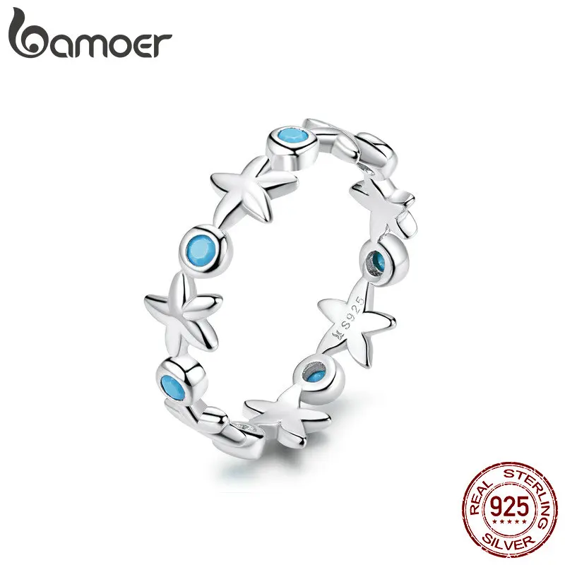 Mid Year Sales Starfish Stackable Finger Rings Solid Sterling Silver 925 Ocean Blue Ring For Women Fine Jewelry Gifts Scr527 huismerk kopen in de aanbieding Mid Year Sales Starfish Stackable Finger Rings Solid Sterling Silver 925 Ocean Blue Ring For Women Fine Jewelry Gifts Scr527 huismerk kopen in de aanbieding