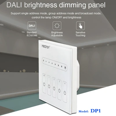 MiBOXER(milight)DL5 DALI 5 IN 1 LED Strip Controller 12~24V dimmer,Common anode Connection,Compatible with DALI Panel/DL-POW1 - Цвет: DP1 dimming panel