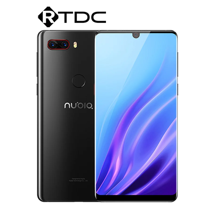 Мобильный телефон zte Nubia Z18, 6,0 дюймов, полноэкранный Восьмиядерный процессор Snapdragon 845, 6 ГБ, 64 ГБ, двойная задняя камера 16 Мп+ 20 МП, 3450 мАч, телефон