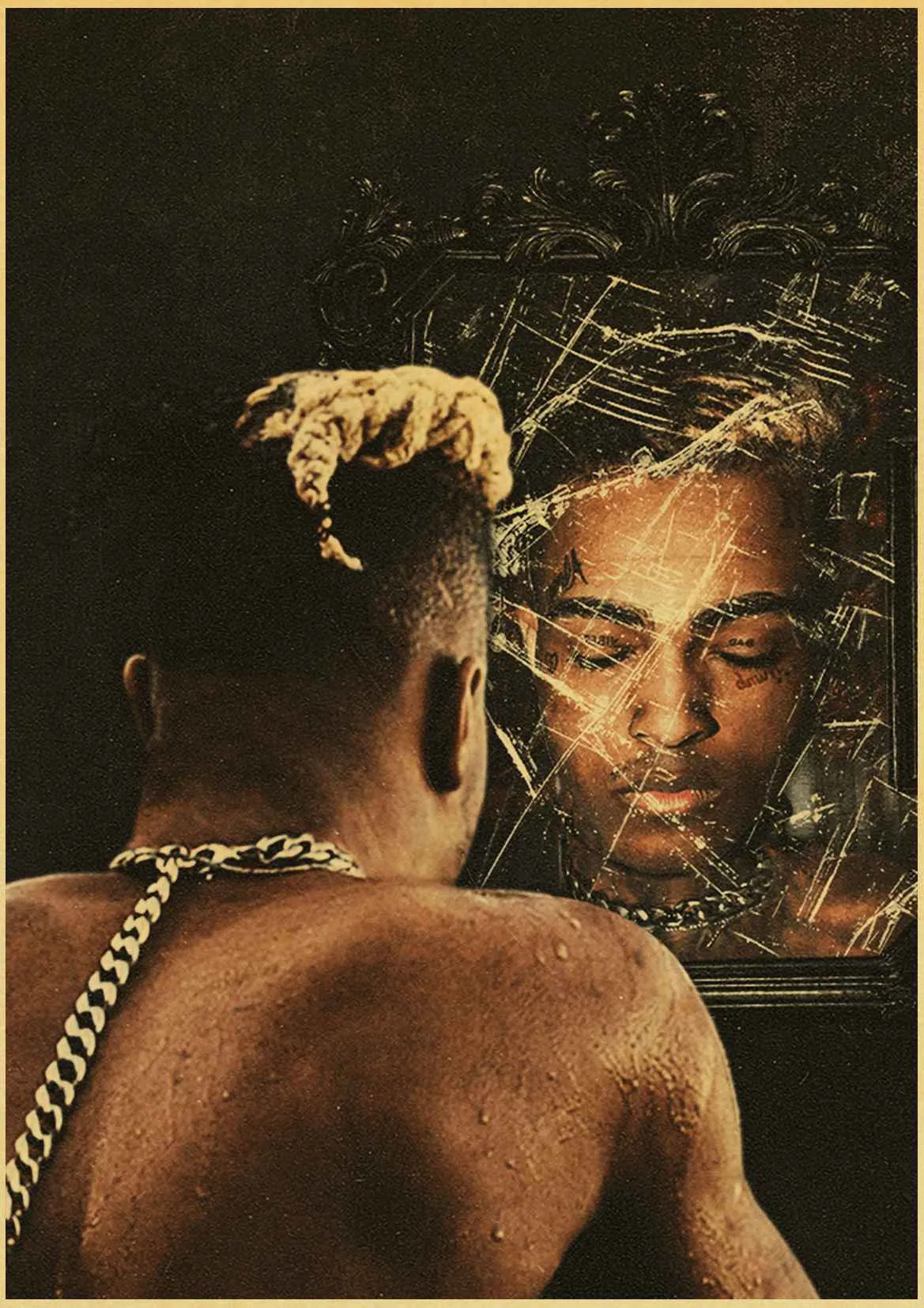 xxxtentacion Triple X SAD Vintage Paper Poster Wall Painting Home Decoration 42X30 CM 30X21 CM