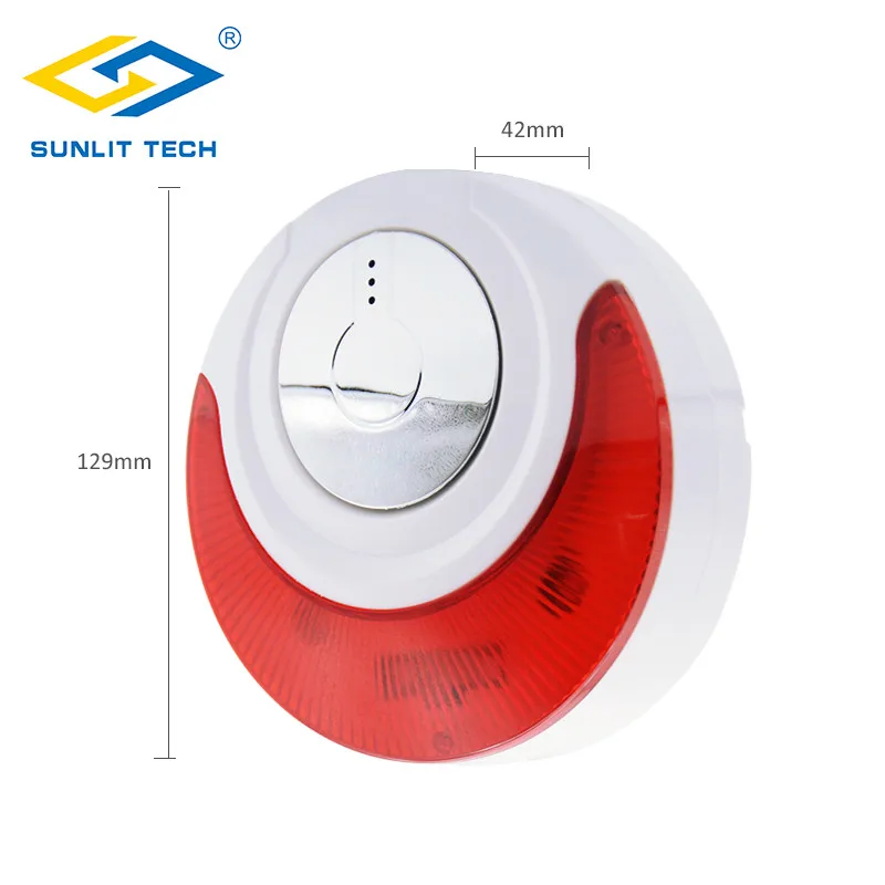 Беспроводной 433 МГц/868 МГц сирена Внутренний звук и мигающий светильник сирена сигнализация стробоскоп сирена для домашней безопасности