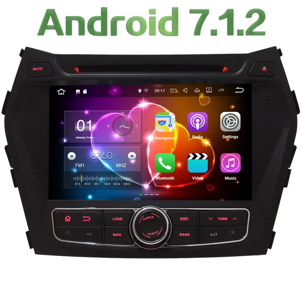 HD 8 Android 7 1 Quad Core 2GB RAM 4G WiFi Multimedia Car DVD Player Radio
