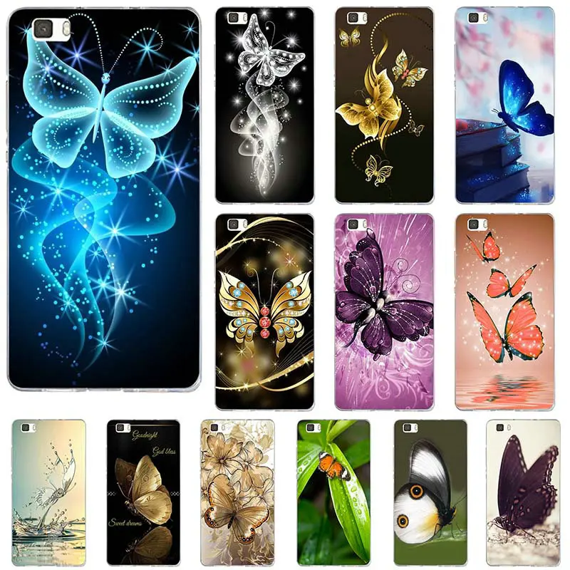 Красочные красивая бабочка цветы для huawei P8 P9 P10 P20 Lite Коврики 10 Pro Y5 Y6 II Y7 Honor 6X7X9 Shell